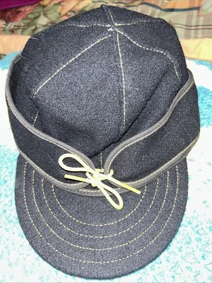 Sombrero Stormy Kromer Mezcla Lana Talla 7 Negro y Dorado Hecho en EE. UU. Steelers Foto 1 de 4