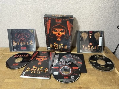 Diablo 1 & 2 - PC Game and Lord Of Destruction Expansion Set Lot Bundle Big Box - Image 1 of 4