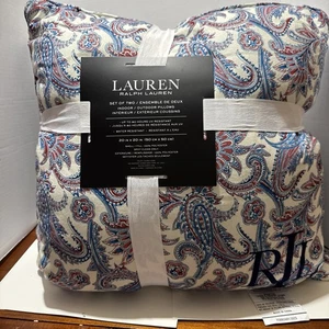 Lauren Ralph Lauren 2 Decorative Pillows Indoor Outdoor Multicolor Floral 20X20 - Picture 1 of 7