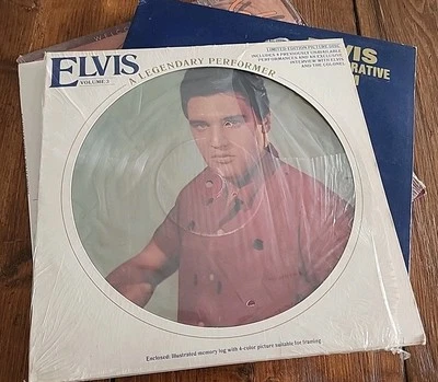 Lot Of 4 Elvis Presley A Legendary Performer Commemorative Christmas Welcome VG+ Foto 1 de 4