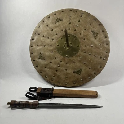 定制皮革苏格兰驳船和苏格兰 Durk 带鞘 — 第 1/4 张图片