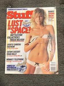 STUFF MAGAZINE - APRIL 2005- WWE DIVAS, TRICIA HELFER, CINDY MARGOLIS!!! NEW!!! - Picture 1 of 24