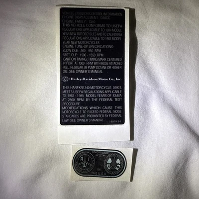 Наклейки Fxr Decal Harley Davidson Emissions & Union - Изображение 1 из 4
