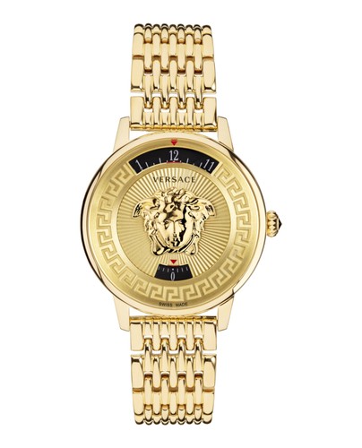 Orologio Moda Versace Donna Medusa Icona IP Oro Giallo 38mm Bracciale