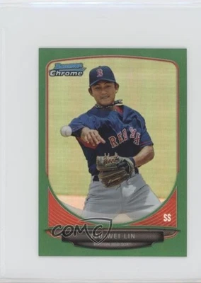 2013 Bowman Chrome Minis Green Refractor /75 Tzu-Wei Lin #7 - Image 1 of 2