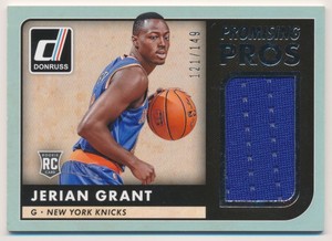 2015-16 Donruss Promising Pros Jumbo Swatches #7 Jerian Grant Jersey /149