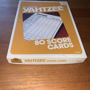 Vtg Yahtzee Score Pads In Original Box Complete - Picture 1 of 6