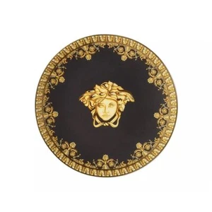 VERSACE BY ROSENTHAL I LOVE BAROQUE NERO SIDE PLATE #403653-10850 BRAND NIB F/SH - Picture 1 of 1