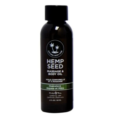 Earthly Body Hemp Seed Scented Massage and Body Oil 2oz - Guavalava - Image 1 of 2