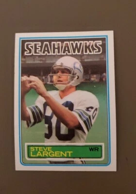 1983 Topps Steve Largent Seattle Seahawks #389  Vintage Football Card 📈 - Image 1 of 2