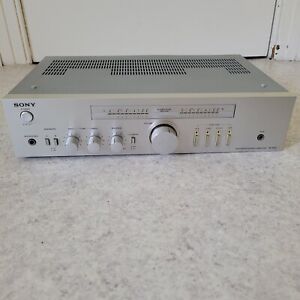 Sony TA-343 Integrated Stereo Amplifier In Silver Including Phono Stage TESTED