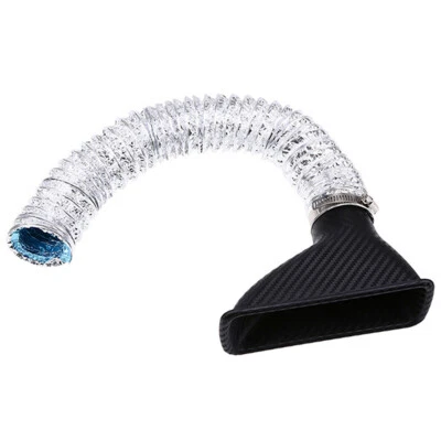 Racing Car Turbo Air Intake Pipe Turbine Inlet Air Funnel ABS Carbon Fiber Look  - Image 1 of 4