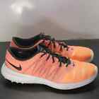 Nike Lunar Empress Size 7 Womens 006488 Orange Spikeless  Golf Cleats Sneakers