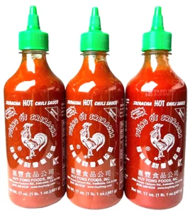 Huy Fong Sriracha Hot Chili Sauce 17 oz ( Pack of 3 ) ~09/2025 - Picture 1 of 3