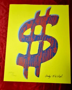 ANDY WARHOL Foundation Original Lithographie sehr selten Der Dollar - Bild 1 von 7