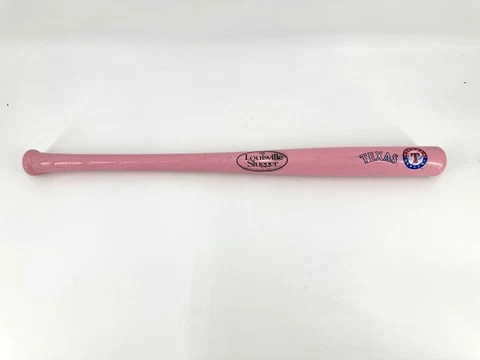 Texas Rangers Pink Mini Louisville Slugger Souvenir Baseball Bat 18 inch Cover