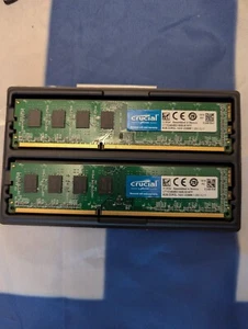 2X 8GB STICK CRUCIAL DDR3L-1600 UDIMM RAM - Picture 1 of 2