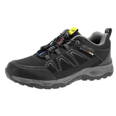 Herren Trekkingschuhe Wanderschuhe Sneaker Outdoor Schnürschuhe Freizeit Schwarz - Bild 1 von 4