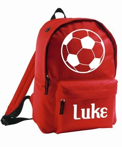 Bolso Mochila Personalizada Niños Mochila Añadir Nombre Niño Niña Deporte Fútbol Fútbol - Imagen 1 de 12