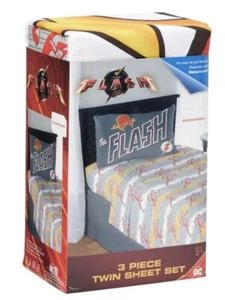 The Flash DC Comics 3 PC Twin Sheets - Picture 1 of 7