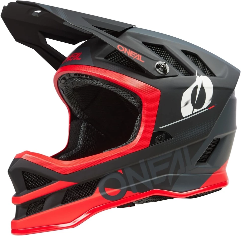 O’NEAL Blade Polyacrylite Haze V.23 – Full-Face MTB-Helm, Schwarz/Rot - Bild 1 von 1