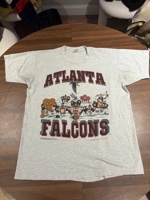 Atlanta Falcons Looney Tunes 1992 vintage manga corta talla XL Foto 1 de 4