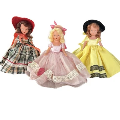 Vintage Nancy Ann Storybook Dolls Set of 3 #189 #196 #197 Dolls of the Month - Image 1 of 4