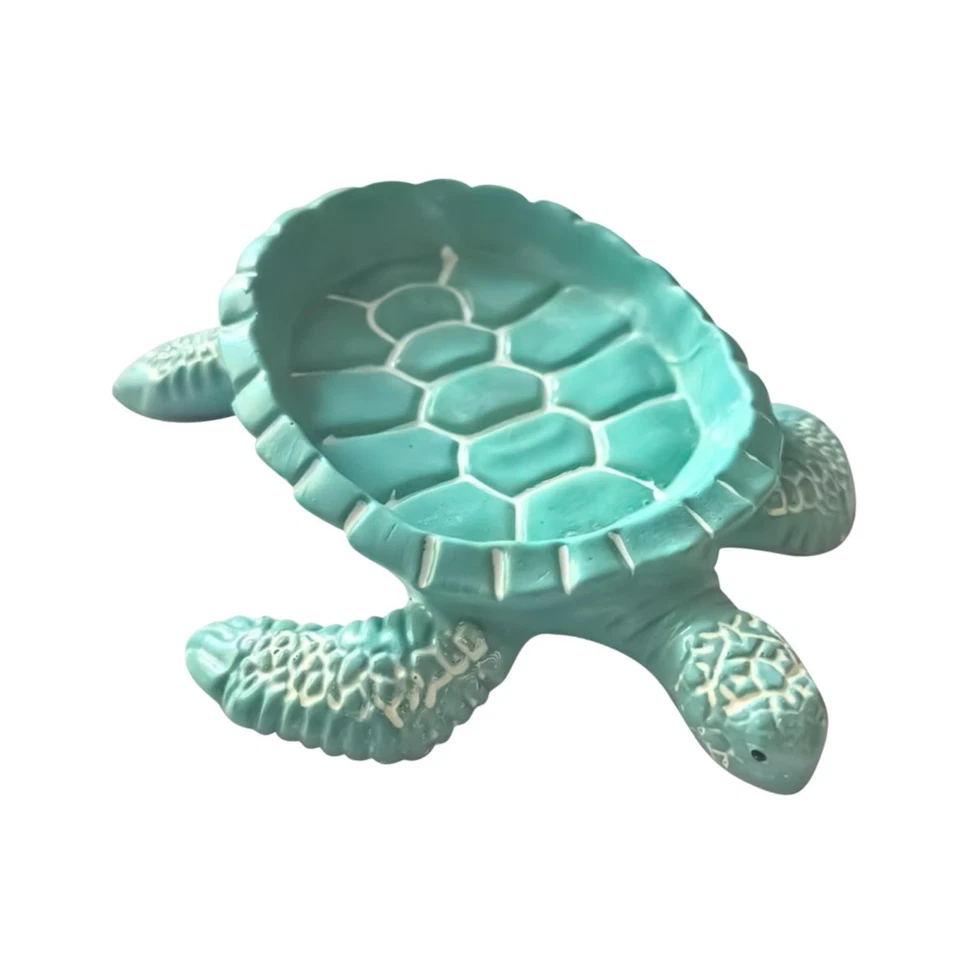 Porta-sabonete tartaruga resina estojo organizador recipiente saboneteira bandeja com - Imagem 1 de 1