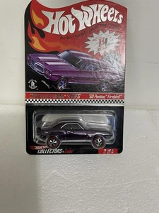 Hot Wheels 2008 RLC Selections 69 Pontiac Firebird #1751/6048 Nice Purple Car!! - Picture 1 of 7