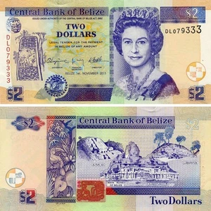 Belize 2 Dollars 2011 UNC (P66d) - Picture 1 of 1