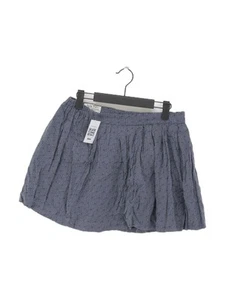 Jack Wills Women's Mini Skirt UK 8 Blue Graphic Silk with Cotton Short Mini - Picture 1 of 5