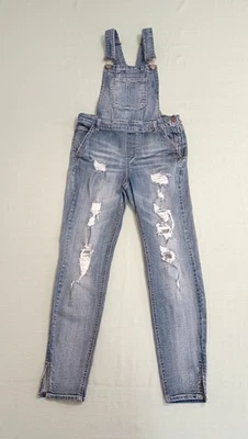 Mono ajustado de mezclilla envejecida para casa de muñecas con correas ajustables para niños talla 11  Foto 1 de 4