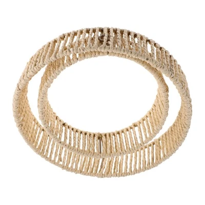  Handwoven Paper Rope Lampshade: Boho Replacement Pendant Sconce Shade Ceiling - Image 1 of 4