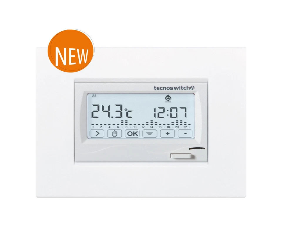 Cronotermostato Touch Settimanale Incasso Da Vinci ( TECNOSWITCH cod. CR615BG )