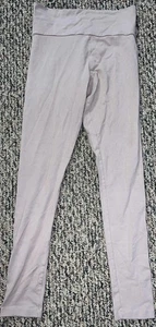 Women’s Generic Leggings Beige & Purple No Size Tag Missing Superb State EUC 🍀 - Picture 1 of 7