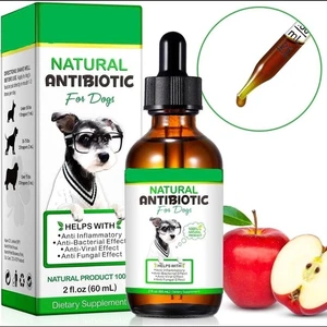 Dog Antibiotic Drops 100% Natural for Immune System Support & Anti-Inflammatory - Picture 1 of 6