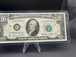 💵 1985 $10 Bill • C49485941A • Hamilton Treasury Vintage Collectible 🔥 - Picture 1 of 2