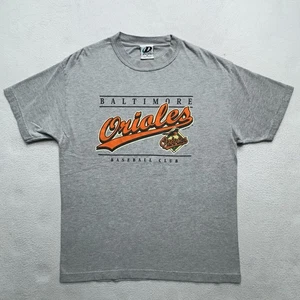 (S) Vintage Baltimore Orioles T Shirt Dynasty 2004 Size MED Grey Orange - Picture 1 of 7