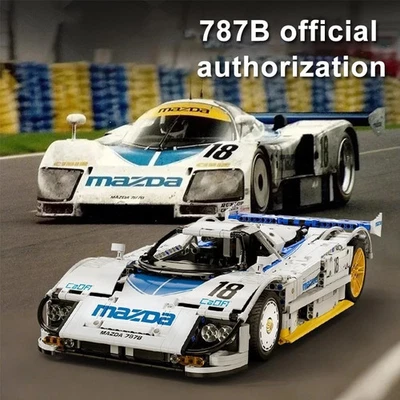 Juego de ladrillos CaDA Mazda 787B bloques de construcción de autos deportivos Technic 1:10 1797 piezas - blanco Foto 1 de 4