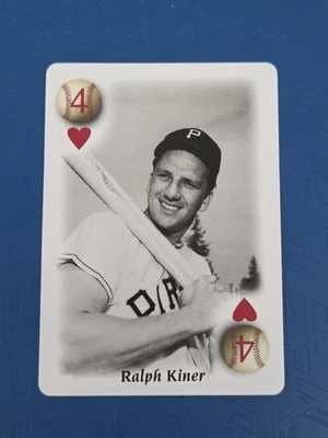 2000 U.S. Playing Card Co. All Century Team #4 HEARTS Ralph Kiner HOF Card 9H - Image 1 of 2