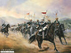 17th Light Dragoons  Military art postcard Indian Irregular Cavalry.