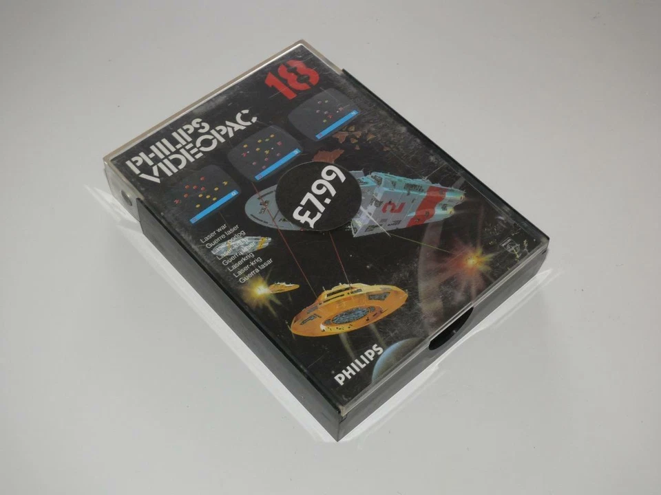 Philips Videopac 18 ~ Guerra láser ~ En caja / Completo ~ Probado / Funcionando Foto 1 de 1