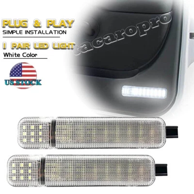 2PCS White LED Door Panel Courtesy Light For Chevy GMC C/K Silverado Hummer US - Image 1 of 4