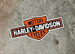 Vintage Harley Davidson Dealer Logo #1 Shop Decal Shovel Panhead Museum 1 - Picture 1 of 1