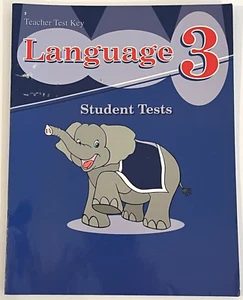 A Beka Language Grade 3 Teacher Test Key for Student Tests 3rd Ed 1996 ABeka - Picture 1 of 10