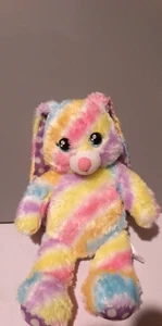 Build a Bear Conejo de Pascua Peluche Conejo - Pastel Arco Iris Tie Dye BAB - Imagen 1 de 5