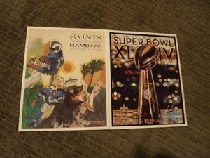 New Orleans Saints NFL debut and Super Bowl XLIV Program Cover 8x10 Photos - Picture 1 of 3