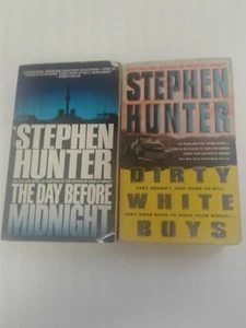 LOT OF 2- STEPHEN HUNTER - THE DAY BEFORE MIDNIGHT, DIRTY WHITE BOYS. - Picture 1 of 3