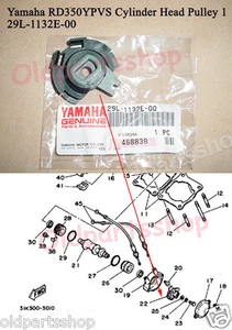 Yamaha TZR250 TZR125 RD125YPVS RZ350 RD350YPVS Valve Pulley OEM 29L-1132E-00 - Picture 1 of 4