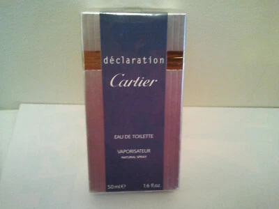 ORIGINAL CARTIER DECLARATION 50ML EDT SPRAY MEN'S PERFUME FRAGRANCE RARE TO FIND - image 1 of 3